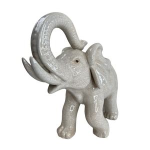 Large Decorative Elephant Crackle Classic Beautiful‎ Heavy Substantial